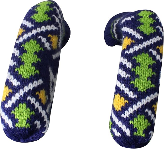 Scott Edward 1/7/10 Pcs Knitted Golf Club Head Covers for Irons Wedge Cuteness and Basically Socks Shape Washable Golf Club Head Protector on Pattern Style Double Sided Customized