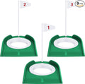 Sotiff Golf Putting Practice Cup Hole Training Aids Golf Accessories Training Putters with Plastic Flag for Adult Office Garage Yard Indoor Outdoor Practice