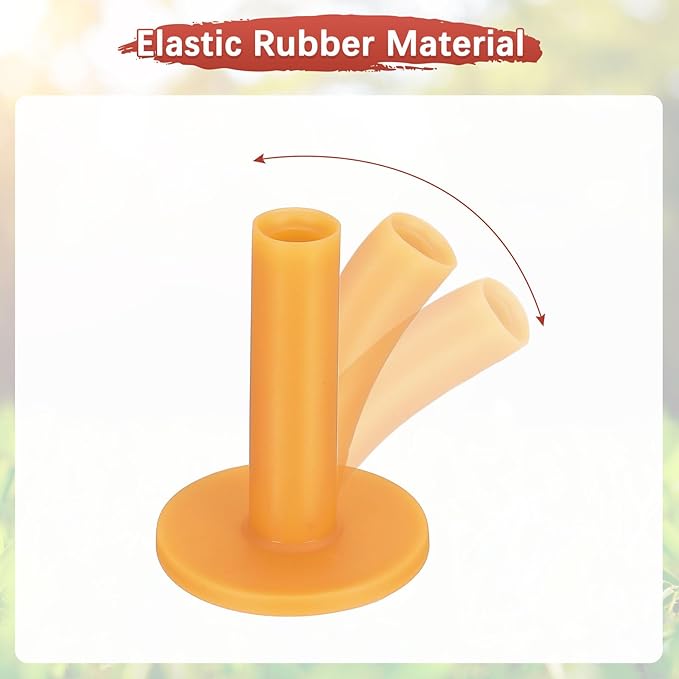 Rubber Golf Tees - Flexible Stable Ball Holder Use for Home & Outdoor & Indoor Tall Training Driving Range - [] Hitting Mats