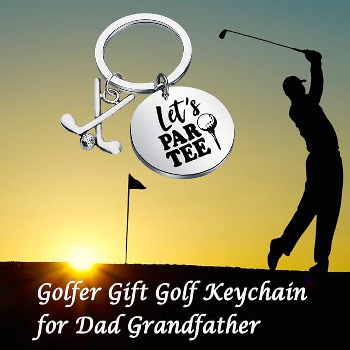 POTIY Golfer Gift Golf Keychain Charm Jewelry for The Lovers and Collectors of Golf
