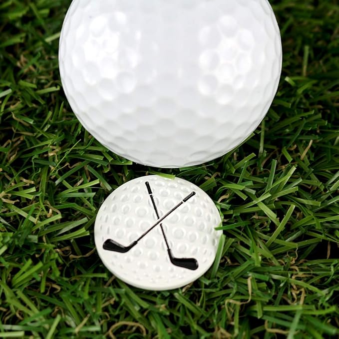 Myartte Creative Golf Ball Marker Soft Enamel Golf Markers 24.4MM Assorted 5 Pcs