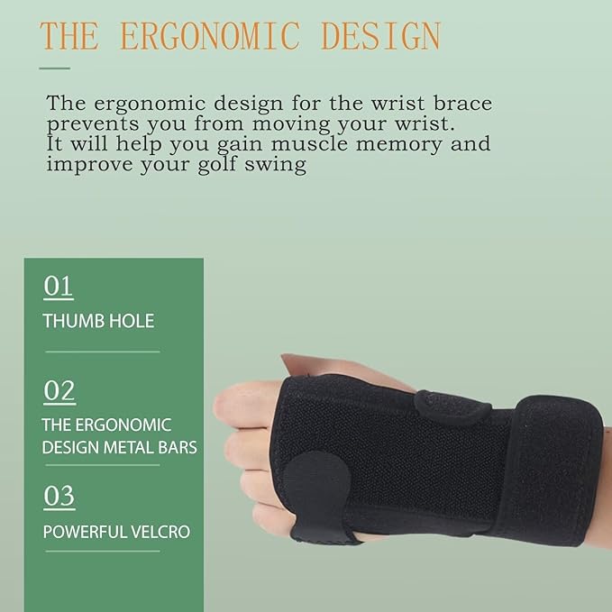 WIGERLON Golf Wrist Training Aid for Right Handed Golfer Golf Wrist Brace Wrist Hinge Trainer Golfers Trainer to Correct Wrist Angle & Develop Muscle Memory