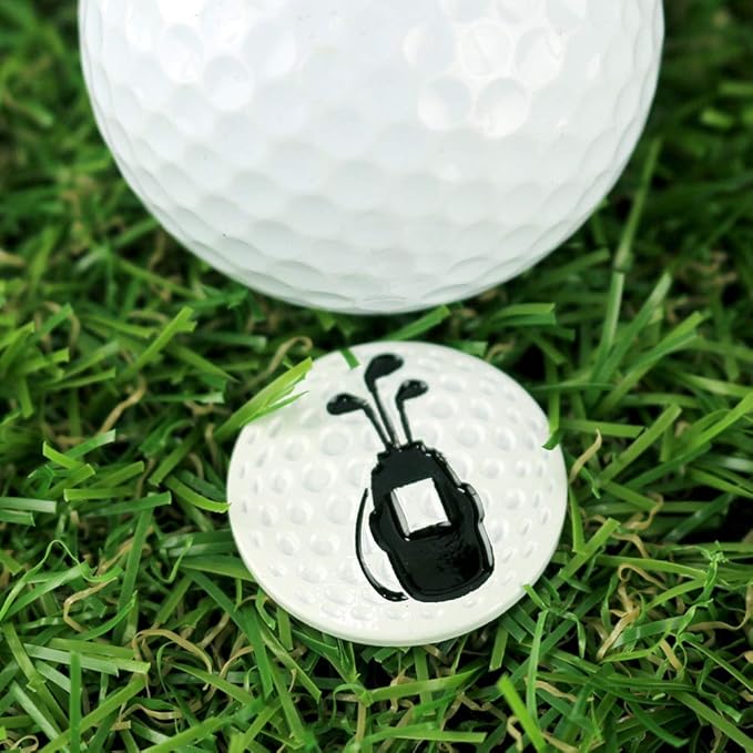 Myartte Creative Golf Ball Marker Soft Enamel Golf Markers 24.4MM Assorted 5 Pcs