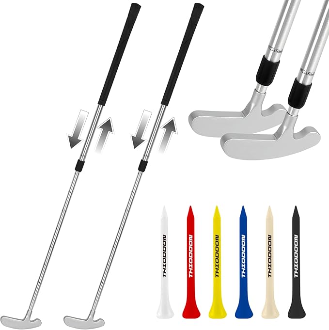 THIODOON Golf Putters for Men and Women Two-Way Kids Putter Mini Golf Putter for Right or Left Handed Golfers Adjustable Length Golf Putter Suitable for Children, Teenagers and Adults