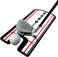 Golf Putting Mirror Training Aid with Alignment Lines - Portable Putting Practice Tool to Check Eyes, Shoulders & Putter Face - Improve Accuracy & Consistency for Beginners, Pros, Indoor & Outdoor Use