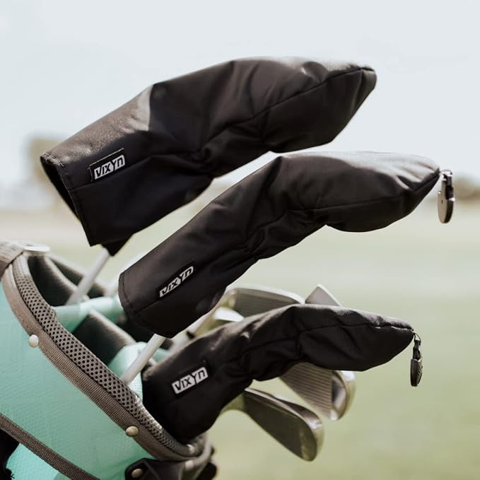 VIXYN Golf Club Covers - 3 Pack Golf Club Head Covers for Driver, Woods and Hybrid - Driver Headcover to Fit All Golf Clubs