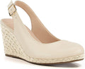 Womens Espadrilles Wedge Sandals Closed Toe Slingback Wedges Pumps Platform Heeled Sandal