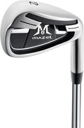 MAZEL Golf Individual Iron 1,2,3,4,5,6,7,8,9, Golf Iron with Steel Shafts for Right Handed Golfers