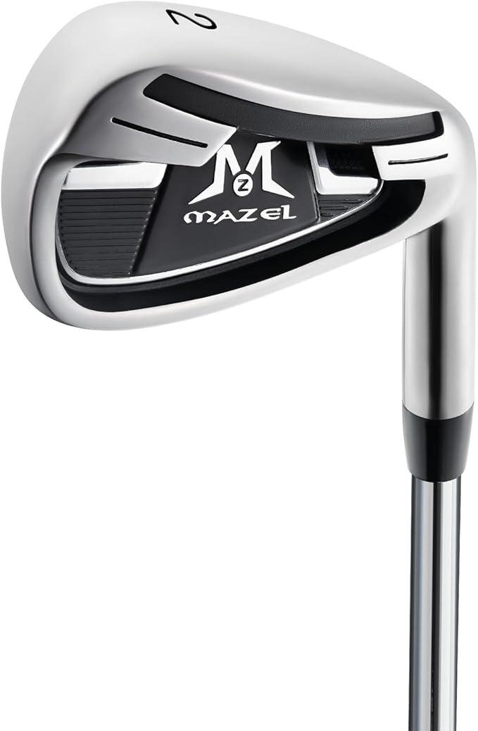 MAZEL Golf Individual Iron 1,2,3,4,5,6,7,8,9, Golf Iron with Steel Shafts for Right Handed Golfers