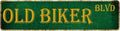 Motorcycle Gifts For Men Man Cave Decor Old Biker Blvd Metal Sign Best Gifts For Motorcycle Riders Garage Signs For Men 4x16 Inch