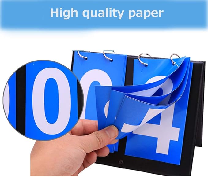 APORO Portable Table Top Scoreboard Flipper, Multi Sports Score Flip Scoreboard