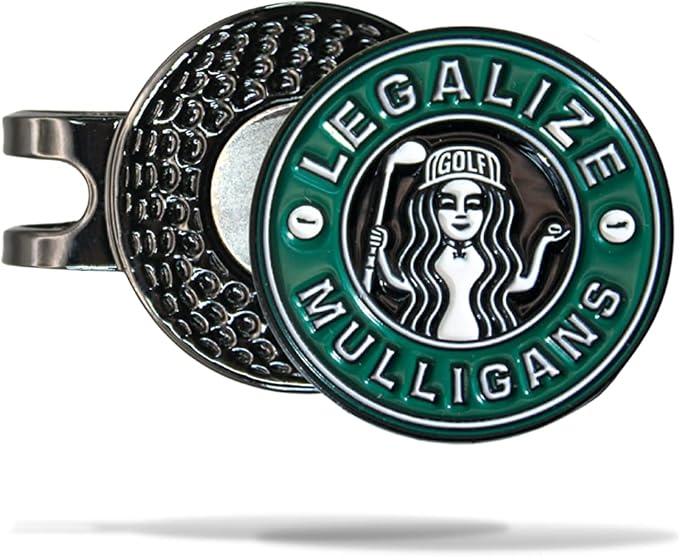 Funny Golf Ball Marker + Premium Magnetic Hat Clip | Unique Gift for Men & Women Golfers | Hilarious Golf Accessory for Any Golfer | NEW Designs!