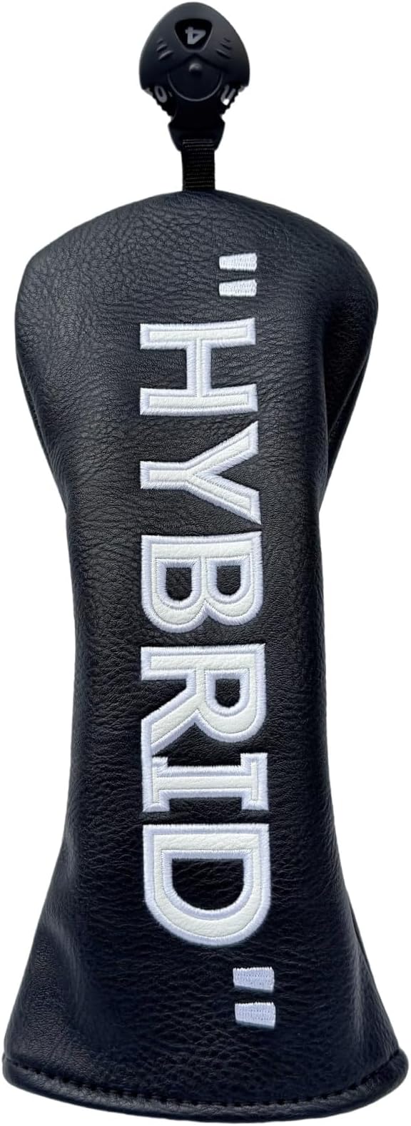 Golf Club Headcover 3 Wood Headcover Black n White Premium PU Leather Driver #3 Fairway Wood Hybrid Wood Head Cover Fits for All Brand