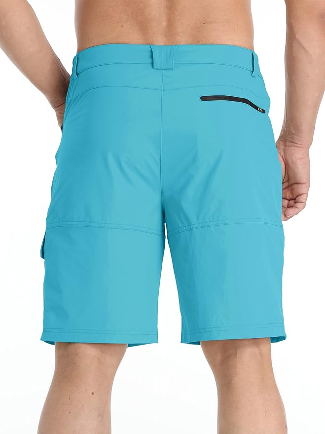 TACVASEN Men's Summer Outdoor Shorts Quick Dry Cargo Casual Work Hiking Shorts (NO Belt)