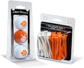 Team Golf NCAA Logo Imprinted Golf Balls (3 Count) & 2-3/4" Regulation Golf Tees (50 Count), Multi Colored