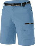 TACVASEN Men's Summer Outdoor Shorts Quick Dry Cargo Casual Work Hiking Shorts (NO Belt)