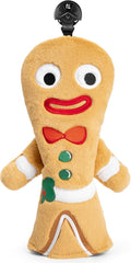 Golf Club Head Covers, Plush Gingerbread Man Golf Driver Covers Fairway Wood Hybrid Head Covers with Interchangeable Tags Advanced Embroidery 3 Wood Headcover Set