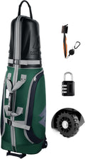 Golf Travel Bags for Airlines with Wheels & ABS Hard Case Top, Protect Your Clubs, Waterproof 1680D Oxford Fabric and Oversize Tank Wheels, Lightweight and Easy to Maneuver