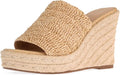 VICKI·VICKI Wedges for Women Platform Sandals Wedge Heels for Sandals Comfortable Summer Espadrille Shoes Ankle Strap&Open Toe