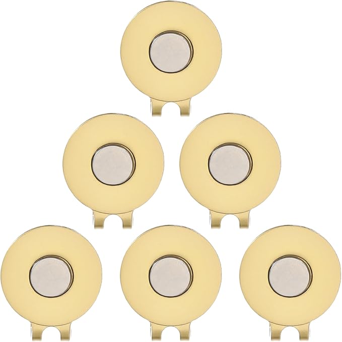 PATIKIL Magnetic Golf Hat Clip, Metal Golf Ball Marker Holder for Golf Caps Gloves
