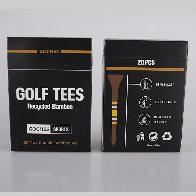 Premium Bamboo Golf Tees (83mm)