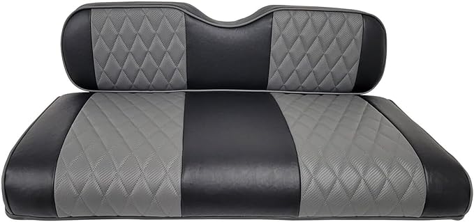 Huskey Parts Company Charcoal Gray Seat Cover for Club Car DS Golf Cart 2000.5-2013, Front Rear Seat