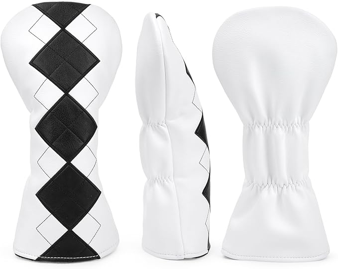 Golf Club Covers Exquisite Embroidery Driver Covers Fariway Wood Headcover Hybrid Cover Leather Golf Headcovers for Most Brand