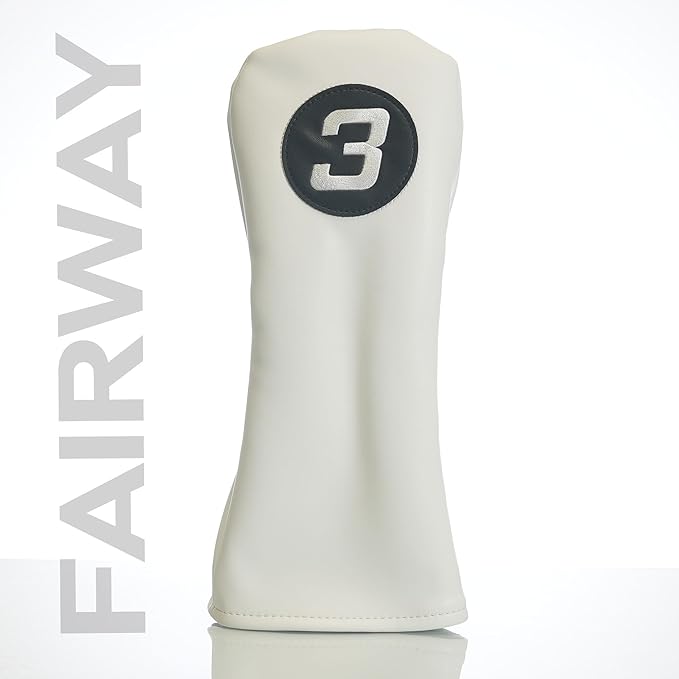 Single Headcover, Easy Slip-On Easy-Off Golf Club Head Cover, Fleece Lined Interior, Water Resistant and Durable Shell, Individual Retail Pack