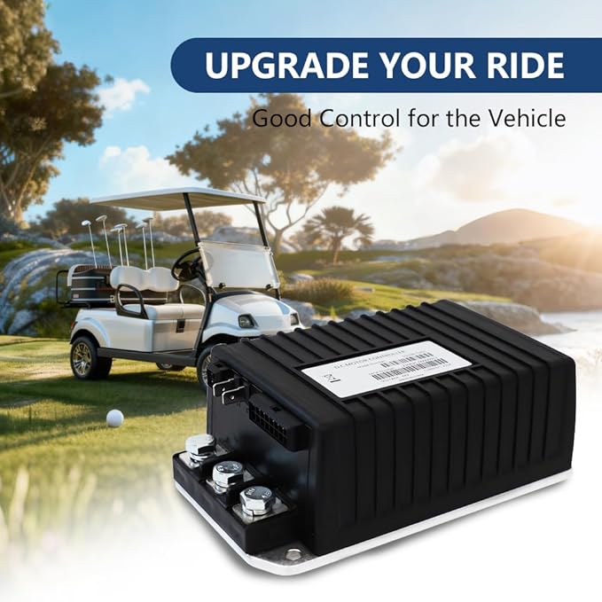 1510A-5251 Golf Cart Motor Controller, 48V 250A Speed Controller for Club Car DS & Precedent (2000-2009), Electric Controllers Compatible with Curtis, MCOR Throttle Type, 102806201, IQ System