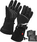 Heated Glove for Men Women Rechargeable Heated Gloves Waterproof and Windproof Gloves for Winter Outdoor Work Skiing Hiking Camping Riding Touchscreen 7.4V 3000mAh Battery