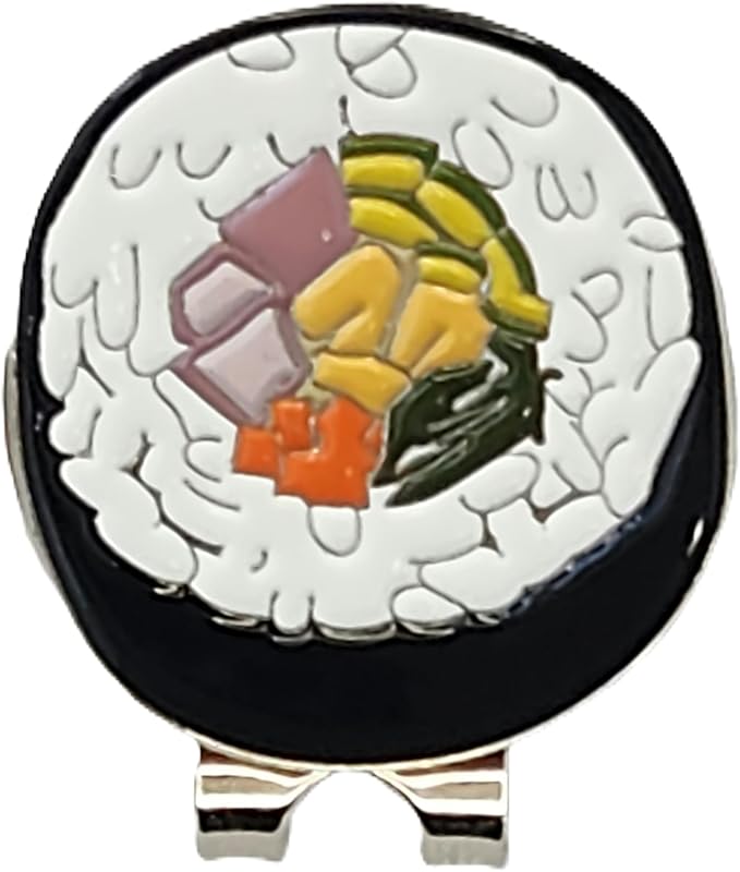Funny & Unique Golf Ball Markers with Hat Clip – Food & Fun Icons – Perfect Golf Accessories & Gifts