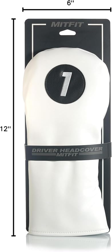 Single Headcover, Easy Slip-On Easy-Off Golf Club Head Cover, Fleece Lined Interior, Water Resistant and Durable Shell, Individual Retail Pack
