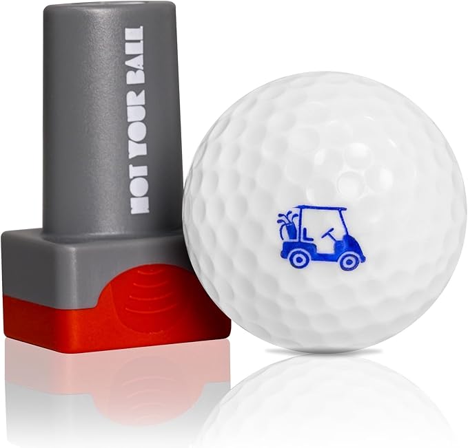 ZEETY Golf Ball Stamp Box Set - 3 Pack Self-Inking Golf Ball Stamper & Marker for Personalized Golf Ball Identification - Premium Golf Gifts & Accessories for Men Women Golfers