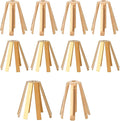 10pcs Universal Brass Golf Shaft Adapter Shims, 6 Leg & 8 Leg Golf Club Spacer Shims for Professional Workshop Use Fits .335 .350 .355 .370 Iron Shafts Ferrules Extractor Fitting Accessories