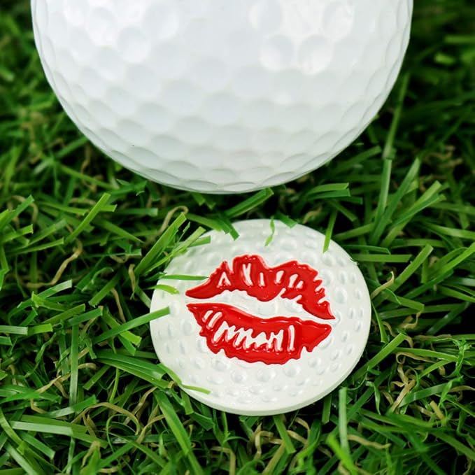 Myartte Creative Golf Ball Marker Soft Enamel Golf Markers 24.4MM Assorted 5 Pcs