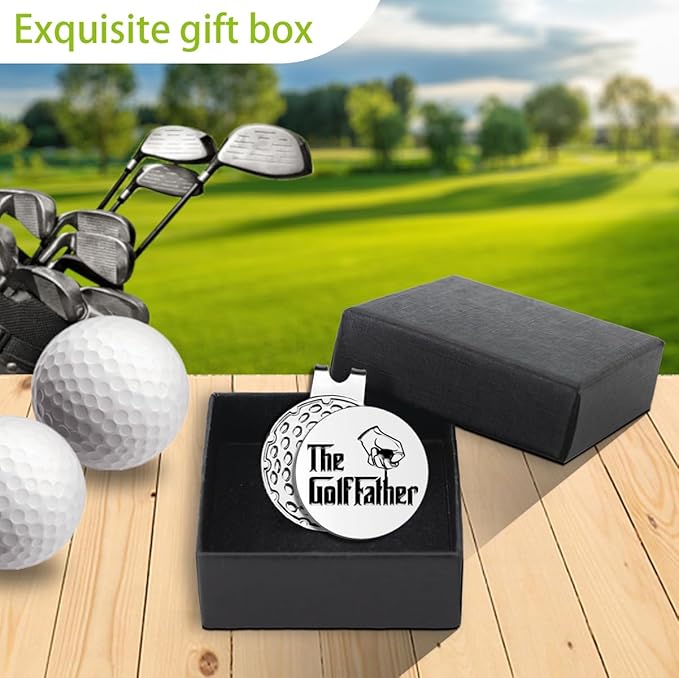 Best Dad by Par Golf Ball Markers, Men's Golf Accessories, Birthday Retirement Golf Gifts for Dad Husband Grandpa