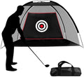 Black Golf Nets for Backyard Golf Practice Net Golf Hitting Net Training Aids with Target Cloth and Carrying Bag