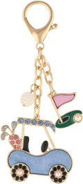 Madison Tyler Western Cowboy Boots Cherry Bow Bubble Tea Strawberry Cute Keychain | Bag Charms for Handbags Purse Charms