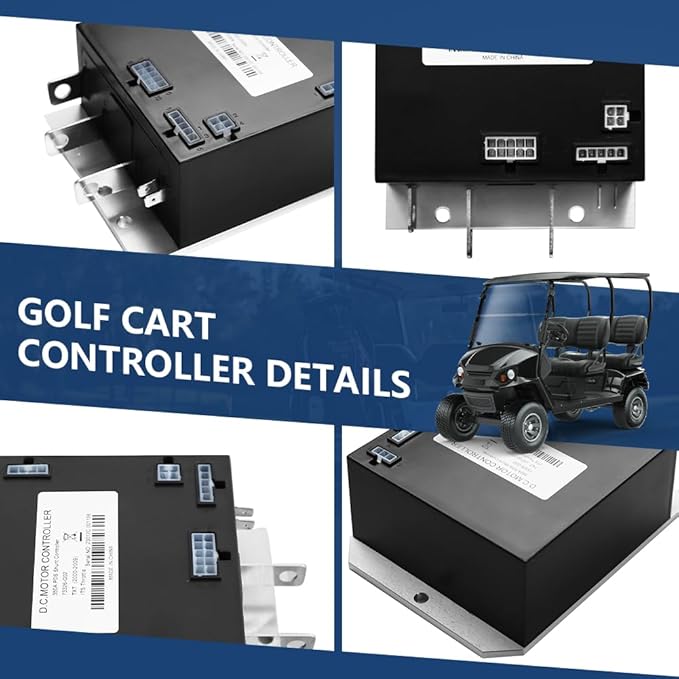 73326-G02 Golf Cart Motor Controller, 36V 350A PDS Speed Controllers for EZGO TXT 2000-2009, Golf Cart Controller Compatible with Curtis 73326-G03, 73326-G04, 1206MX, 609083, ITS Throttle Type