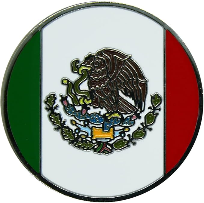 World Flags Golf Ball Marker and Matching Hat Clip