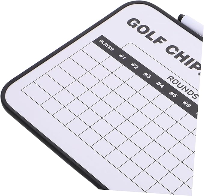BESPORTBLE Golf Scoreboard Double-Sided Dry Erase Whiteboard for Accurate Score Tracking Portable Erasable Scoring Board for Men and Women Golfing Events