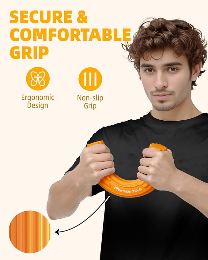 Flex Therapy Bar,Tennis Elbow Therapy Bar, Flexbar for Physical Therapy & Resistance Bar for Golfers Elbow,Tendinitis,Wrist,Forearms Pain, Improve Grip Strength and Relieve Pain