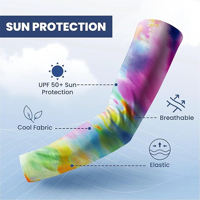 Cooling Arm Cover For Men & Women - Uv Sun Protection Arm Sleeves For Driving Golfing Fishing Cycling Hiking (L)