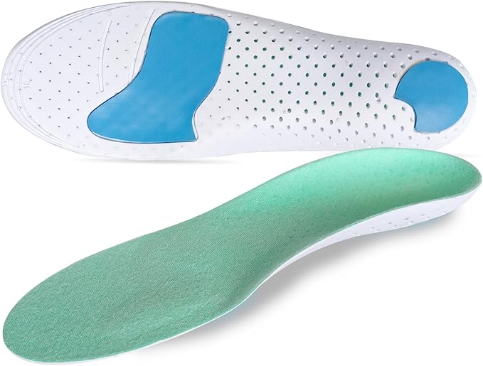 Insoles for Golf Men's Shoes Replacement, Footwear Inserts for Arch Support Inserts to Help Reduce Fatigue Cushion Shock Absorbing (Men 7-9)