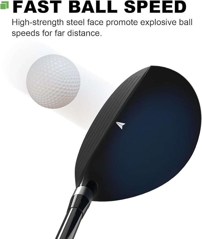 MAZEL Rescue Hybrid Golf Clubs for Men - 2,3,4,5,6,7,8,9,P Single Club for Right Handed Golfers,Regular/Stiff Flex Graphite Shafts