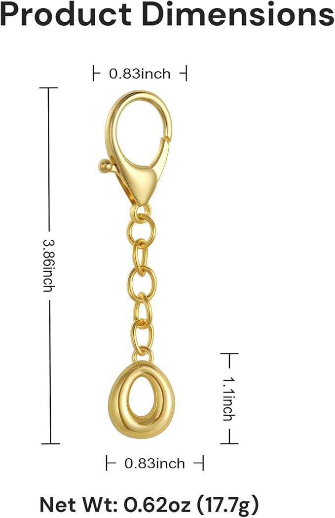 Bubble Gold Letter Bag Charms for Women, Cute Initial Keychain for Handbags, Purse Charms Birthday Christmas Gifts