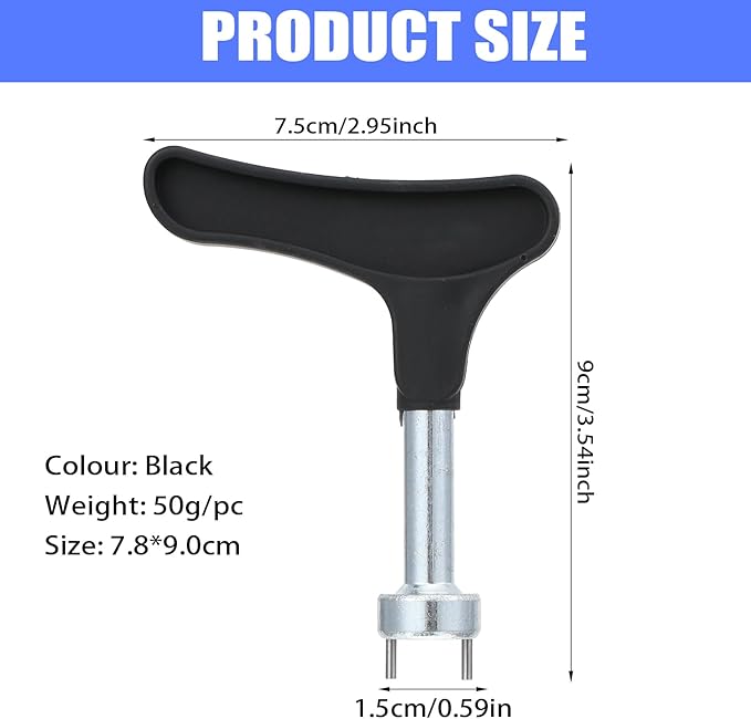 Professional Golf Spike Removal Tool, 1Pcs Golf Shoes Replacement Spikes Tools Steel Alloy Golfs Shoe Spike Removal Tool Universal Spikes Shoes Replacement Tools
