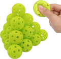 Avesfer 12/20/40 Pack Plastic Golf Balls Soft [Anti-Crack] 42mm Training Golf Balls for Swing Practice Golf Balls for Backyard Limited Flight Airflow Hollow at Home Use Indoor Green