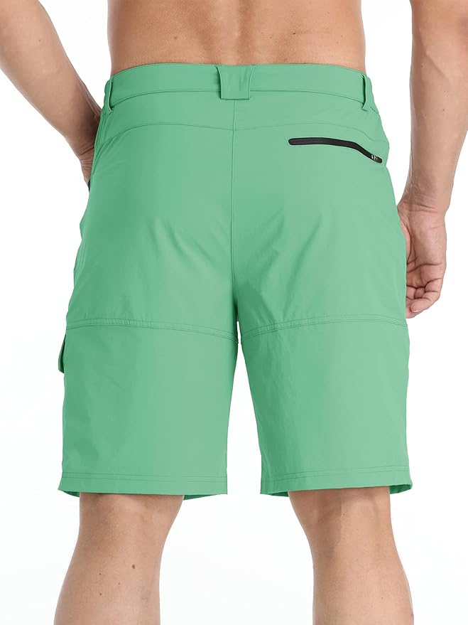 TACVASEN Men's Summer Outdoor Shorts Quick Dry Cargo Casual Work Hiking Shorts (NO Belt)