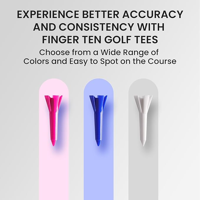 Golf Tees Plastic 1 1/2 inch Value 300 600 Pack, Upgrade More Unbreakable Bulk Stable Reduce Friction Side Spin Tee for Men Women Ladies